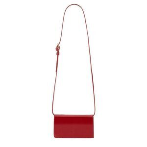 KITON Patent Leather Shoulder Bag Women RED Crossbody